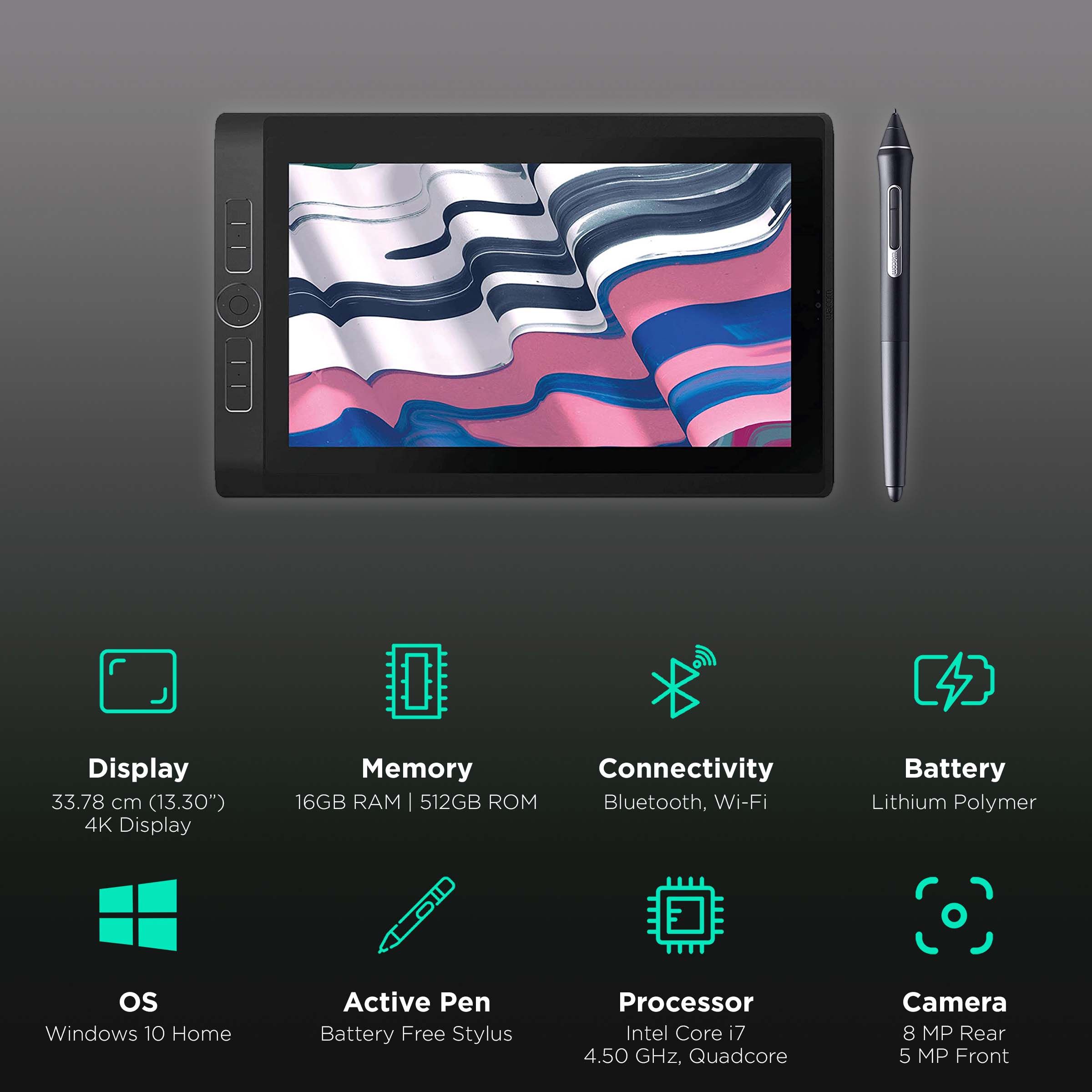 Buy Wacom MobileStudio Pro 13 Wi-Fi Windows Tablet (13.3 Inch